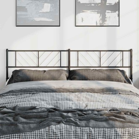 Tête de lit métal noir 193 cm 