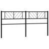 Tête de lit métal noir 193 cm 