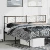 Tête de lit métal noir 193 cm 