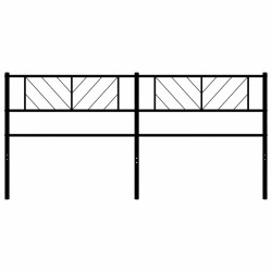 Tête de lit métal noir 193 cm 