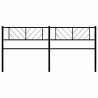 Tête de lit métal noir 193 cm 