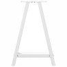 Pieds de table à manger en forme de A, 2 pièces, blanc, 50 x (72-73) cm, acier 