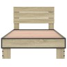 Cadre de lit sans matelas chêne sonoma 90x190 cm 