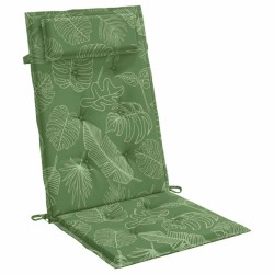 Coussins de chaise à dossier haut lot de 6 modèle de feuille 