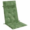 Coussins de chaise à dossier haut lot de 6 modèle de feuille 