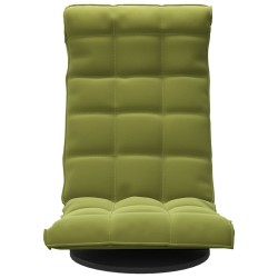 Chaise de sol pivotante Vert clair Velours 