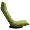 Chaise de sol pivotante Vert clair Velours 