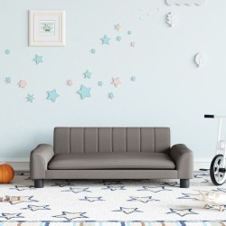 Canapé pour enfants taupe 90x53x30 cm tissu 
