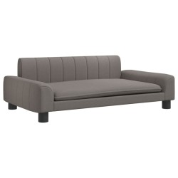 Canapé pour enfants taupe 90x53x30 cm tissu 