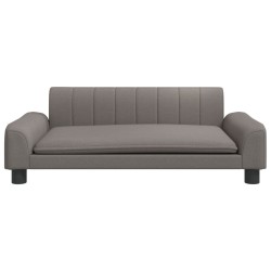 Canapé pour enfants taupe 90x53x30 cm tissu 