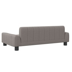 Canapé pour enfants taupe 90x53x30 cm tissu 