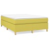 Cadre de lit sans matelas vert 140x190 cm tissu 