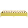 Cadre de lit sans matelas vert 140x190 cm tissu 