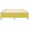 Cadre de lit sans matelas vert 140x190 cm tissu 