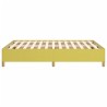Cadre de lit sans matelas vert 140x190 cm tissu 