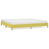 Cadre de lit sans matelas vert 200x200 cm tissu 
