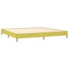 Cadre de lit sans matelas vert 200x200 cm tissu 