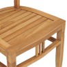Ensemble à manger de jardin 3 pcs bois de teck solide 