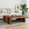 Table basse vieux bois 100x100x35 cm bois d'ingénierie 
