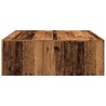 Table basse vieux bois 100x100x35 cm bois d'ingénierie 