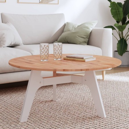 Dessus de table Ø90x1,5 cm rond bois massif de hêtre 