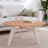 Dessus de table Ø90x1,5 cm rond bois massif de hêtre 