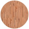 Dessus de table Ø90x1,5 cm rond bois massif de hêtre 