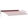 Auvent rétractable automatique bordeaux 450x300 cm 