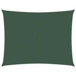 Voile de parasol tissu oxford rectangulaire 5x6 m vert foncé 