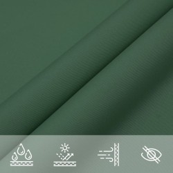 Voile de parasol tissu oxford rectangulaire 5x6 m vert foncé 