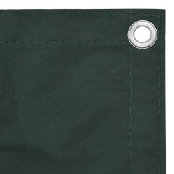 Écran de balcon Vert foncé 75x600 cm Tissu Oxford 