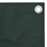 Écran de balcon Vert foncé 75x600 cm Tissu Oxford 