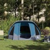Tente de camping de cabine 4 personnes bleu imperméable 
