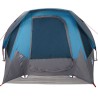 Tente de camping de cabine 4 personnes bleu imperméable 