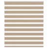 Store zèbre marron sable largeur du tissu 125,9 cm polyester 