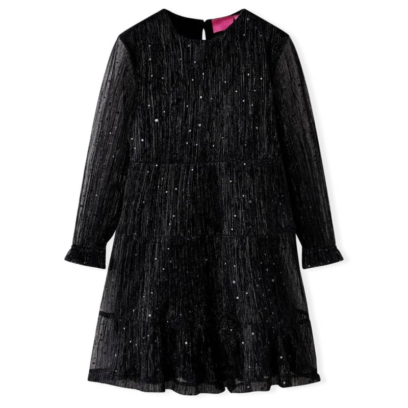 Robe à manches longues pour enfants noir 92 