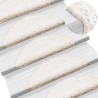 Tapis d'escalier 20 pcs blanc 56x17x3 cm 