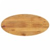 Dessus de table 140x50x3,8 cm ovale bois massif de manguier 