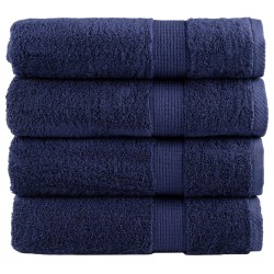Essuie-mains de qualité supérieure SOLUND 4 pcs bleu marine 