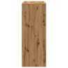Table de bar avec étagères chêne artisanal bois d'ingénierie 