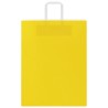 Sacs en papier 250 pcs avec poignées jaune 32x12x42 cm 