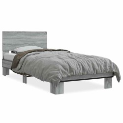 Cadre de lit sans matelas sonoma gris 90x190 cm 