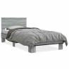 Cadre de lit sans matelas sonoma gris 90x190 cm 