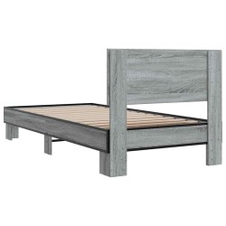Cadre de lit sans matelas sonoma gris 90x190 cm 