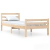 Cadre de lit sans matelas bois massif 90x200 cm 