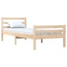 Cadre de lit sans matelas bois massif 90x200 cm 