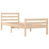 Cadre de lit sans matelas bois massif 90x200 cm 