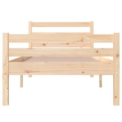 Cadre de lit sans matelas bois massif 90x200 cm 