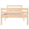 Cadre de lit sans matelas bois massif 90x200 cm 