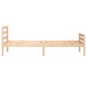 Cadre de lit sans matelas bois massif 90x200 cm 